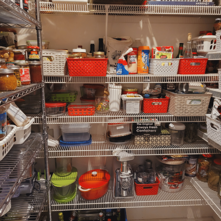 after organized pantry